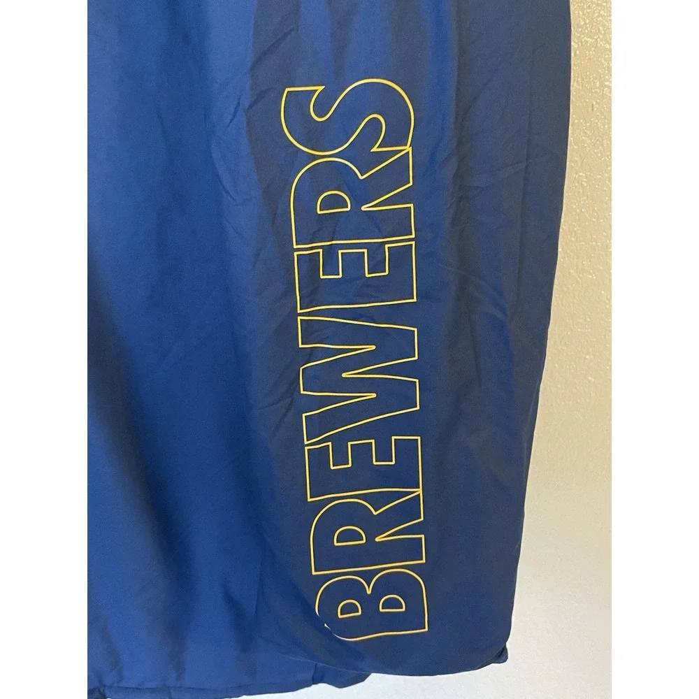Men's 2XL NWT‎ Milwaukee Brewers Nike Dugout Full Zip Jacket Navy